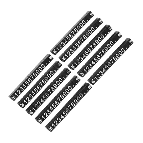 BESTYASH 10 Stück Teiliges Preisschild aufsteller für Schmuck und Uhren Abnehmbar und Wiederverwendbar mit Klarer Zahlenanzeige Professionelle Preisetiketten für Ladentheke und BESTYASH 10 Stück Teiliges Preisschild aufsteller für Schmuck und Uhren Abnehmbar und Wiederverwendbar mit Klarer Zahlenanzeige Professionelle Preisetiketten für Ladentheke und von BESTYASH