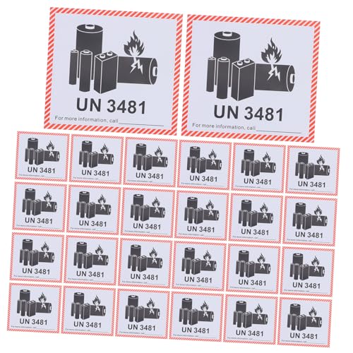 BESTYASH 100 Blatt Lithium Batterie Etiketten Selbstklebende Warnaufkleber für Sicheren Transport Brandschutzetiketten für Lithiumbatterien Klare Warnhinweise BESTYASH 100 Blatt Lithium Batterie Etiketten Selbstklebende Warnaufkleber für Sicheren Transport Brandschutzetiketten für Lithiumbatterien Klare Warnhinweise von BESTYASH
