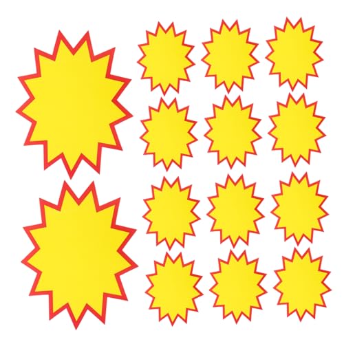 BESTYASH 100 Stück Burst Schilder Große Auffällige Verkaufsetiketten aus Papier für Einzelhandel und Supermärkte zur Preisgestaltung und Verkaufsförderung BESTYASH 100 Stück Burst Schilder Große Auffällige Verkaufsetiketten aus Papier für Einzelhandel und Supermärkte zur Preisgestaltung und Verkaufsförderung von BESTYASH