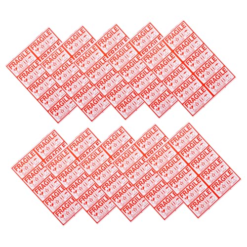 BESTYASH 100 Stück Fragile Warnaufkleber Selbstklebende Etiketten für Zerbrechliche Verpackungen Geeignet für Glas Kartons BESTYASH 100 Stück Fragile Warnaufkleber Selbstklebende Etiketten für Zerbrechliche Verpackungen Geeignet für Glas Kartons von BESTYASH