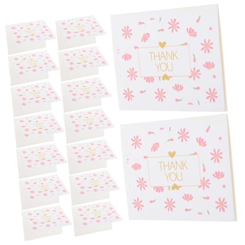 BESTYASH 100 Stück Grußkarte Du Schild elegante Nachrichtenkarten Dankeskarten aus Papier lustige hochzeitskarten Segenskarten zur Hochzeit Dankeskarten-Sortiment von BESTYASH