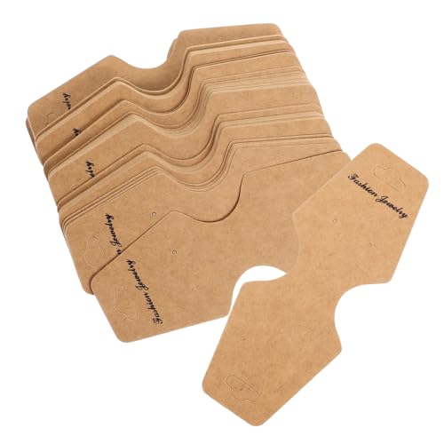 BESTYASH 100 Stück Halsketten Display Karten aus Kraftpapier Schmuck Karten für Ohrringe und Schlüsselanhänger Langlebige Schmuck Verpackungskarten für Schmuckpräsentation und DIY BESTYASH 100 Stück Halsketten Display Karten aus Kraftpapier Schmuck Karten für Ohrringe und Schlüsselanhänger Langlebige Schmuck Verpackungskarten für Schmuckpräsentation und DIY von BESTYASH