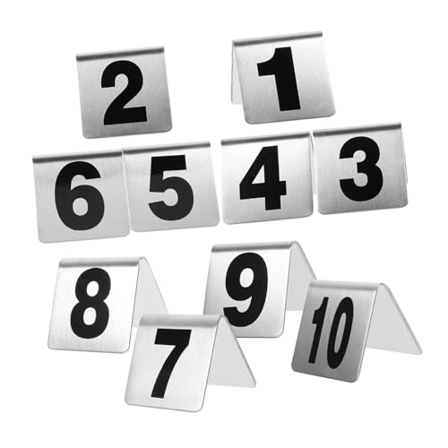 BESTYASH 10Stücke Tischnummern im Zeltstil Doppelseitig Robust und Langlebig Hochzeiten Partys Empfang und Veranstaltungen Sitzordnung BESTYASH 10Stücke Tischnummern im Zeltstil Doppelseitig Robust und Langlebig Hochzeiten Partys Empfang und Veranstaltungen Sitzordnung von BESTYASH