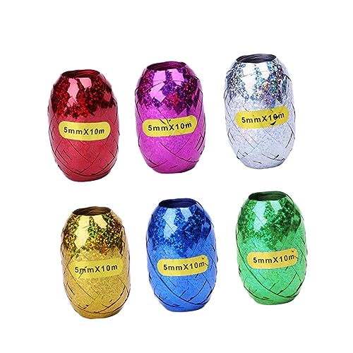 BESTYASH 12 Stück Holografische Curling Ribbons Geschenkband für Hochzeiten Partys Bastelarbeiten und Dekoration Farben Gemischte Auswahl von BESTYASH