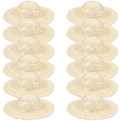 BESTYASH 12 Stück Mini Strohhüte Woven Decor für Diy Puppenhaus Fotorequisiten Accessoires für Partys und Kreative Bastelprojekte BESTYASH 12 Stück Mini Strohhüte Woven Decor für Diy Puppenhaus Fotorequisiten Accessoires für Partys und Kreative Bastelprojekte von BESTYASH