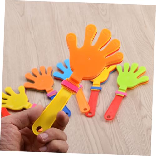 BESTYASH 12 Stück Teiliges Bunte Kunststoff Handklapper Handklatscher Noisemaker Partyspielzeug für Leicht Handhabbar Sicher und Fördert Kindliche Entwicklung Zufällige Zufällige Farbe von BESTYASH