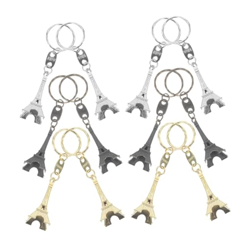BESTYASH 12 Stück Teiliges Eiffel Turm Schlüsselanhänger aus Robustem Zinklegierung Dekorativer Anhänger in Gold Silber und Antikbronze Vielseitige Schlüssel Taschen deko Geschenk für BESTYASH 12 Stück Teiliges Eiffel Turm Schlüsselanhänger aus Robustem Zinklegierung Dekorativer Anhänger in Gold Silber und Antikbronze Vielseitige Schlüssel Taschen deko Geschenk für von BESTYASH