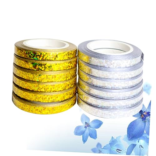 BESTYASH 12 Stück Teiliges Geschenkband Ballonband mit Holografischem Gold und Silber Glänzende Curling Bänder für Partydekoration Hochzeiten Basteln und Geschenkverpackung BESTYASH 12 Stück Teiliges Geschenkband Ballonband mit Holografischem Gold und Silber Glänzende Curling Bänder für Partydekoration Hochzeiten Basteln und Geschenkverpackung von BESTYASH