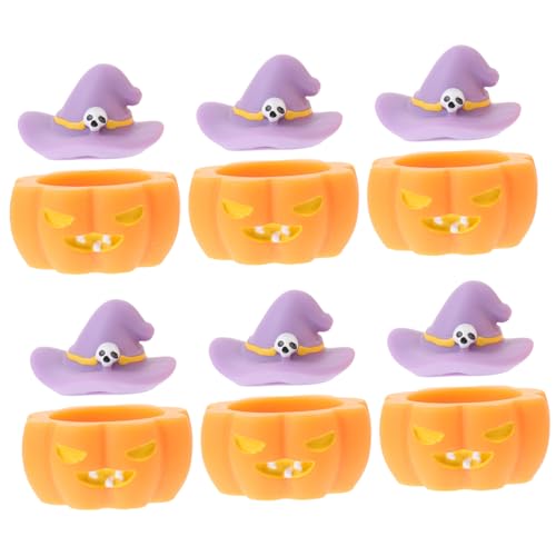 BESTYASH 12 Stück Teiliges Halloween Tischdekor aus Resin mit Kürbis und Hexenhut Miniaturen Langlebig Detailreich für Halloween Partys Puppenhaus Dekoration und Stimmungsvolle BESTYASH 12 Stück Teiliges Halloween Tischdekor aus Resin mit Kürbis und Hexenhut Miniaturen Langlebig Detailreich für Halloween Partys Puppenhaus Dekoration und Stimmungsvolle von BESTYASH