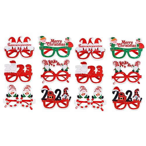 BESTYASH 12 Stück Teiliges Weihnachtsbrillen aus Filz und Kunststoff Bunte Party Eyewear mit Verschiedenen Designs Langlebige Foto Requisiten für Festliche Weihnachtsfeiern und Fotomotive BESTYASH 12 Stück Teiliges Weihnachtsbrillen aus Filz und Kunststoff Bunte Party Eyewear mit Verschiedenen Designs Langlebige Foto Requisiten für Festliche Weihnachtsfeiern und Fotomotive von BESTYASH