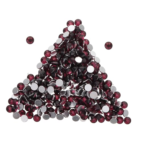BESTYASH 1440 Stück Teiliges Nail Art Strasssteine Set Flache Rückseite Glitzersteine Tiefviolett Langlebige Nageldekoration für Profi Maniküre Einfach Anzuwenden für Nail Art Schmuck von BESTYASH