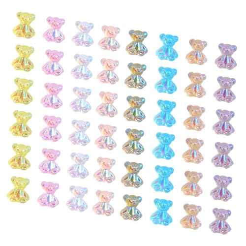 BESTYASH 160 Stück Teiliges Nagelkunst Resin Figuren in Farbvarianten Süße Nageldekorationen für Maniküre DIY Charmante Nail Art Zubehör für Individuelle Fingernägel von BESTYASH