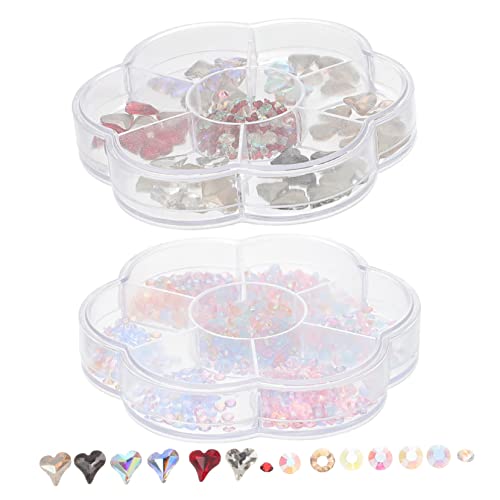 BESTYASH 2 Boxen Nagelkunst Zubehör mit Strasssteinen und Edelsteinen Boxen für Nageldesign und Diy Bastelprojekte Vielseitig Einsetzbar für Schmuck Handyhüllen und Mehr BESTYASH 2 Boxen Nagelkunst Zubehör mit Strasssteinen und Edelsteinen Boxen für Nageldesign und Diy Bastelprojekte Vielseitig Einsetzbar für Schmuck Handyhüllen und Mehr von BESTYASH