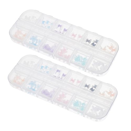 BESTYASH 2 Boxen Schmetterlings Nagelkunst Deko Fingernagel Verzierung für Maniküre Einfach Anzuwenden für Diy Nageldesign Anfänger und Hobby Nail Art Enthusiasten BESTYASH 2 Boxen Schmetterlings Nagelkunst Deko Fingernagel Verzierung für Maniküre Einfach Anzuwenden für Diy Nageldesign Anfänger und Hobby Nail Art Enthusiasten von BESTYASH