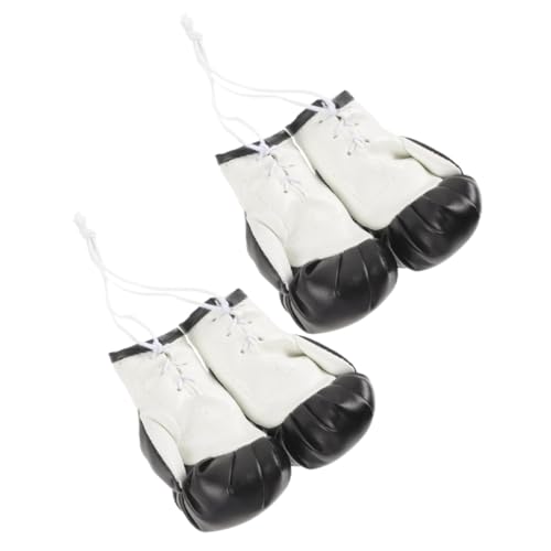 BESTYASH 2 Paare Miniatur Boxhandschuhe Anhänger Dekoration Leichtes Schlüsselanhänger für Taschen Autozubehör für Boxfans BESTYASH 2 Paare Miniatur Boxhandschuhe Anhänger Dekoration Leichtes Schlüsselanhänger für Taschen Autozubehör für Boxfans von BESTYASH
