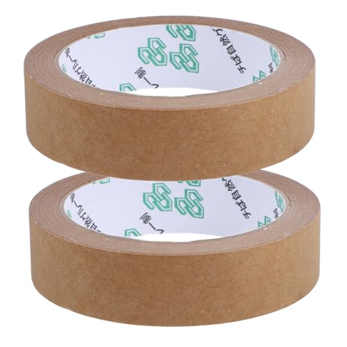 BESTYASH 2 Rollen Beschreibbare Packpapier Klebebänder Selbstklebendes Kraftpapier für Verpackungen Versand und DIY Projekte Reißfest und Langlebig von BESTYASH