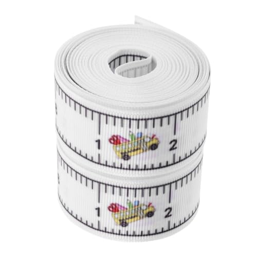 BESTYASH 2 Rollen Schulband Back To School Geschenkband mit Auto Muster Robustes Polyesterband Farbecht und Langlebig für Basteln Kindergarten Dekoration und Partybedarf von BESTYASH