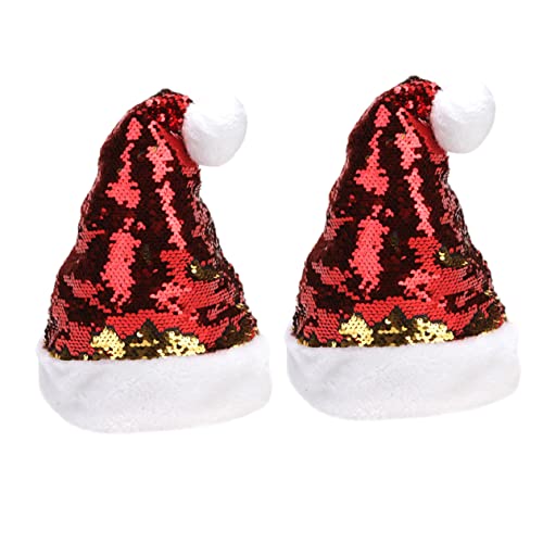 BESTYASH 2 STÜCK Glitzernde Weihnachtsmützen Kurze Plüsch Santa Mütze Weihnachtsdeko für Festliche Anlässe Bequem und Leicht Hochwertige Verarbeitung und Design BESTYASH 2 STÜCK Glitzernde Weihnachtsmützen Kurze Plüsch Santa Mütze Weihnachtsdeko für Festliche Anlässe Bequem und Leicht Hochwertige Verarbeitung und Design von BESTYASH