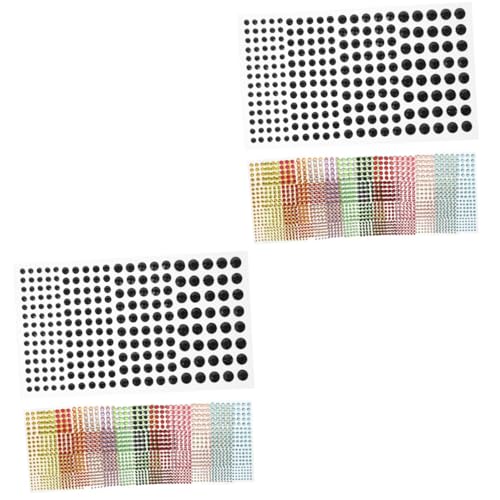 BESTYASH 2 Sätze Diamantaufkleber Festival Basteln Abziehbilder Uv Machen Edelsteine Rave Gesicht Reiz Körperschmuck Selbstklebende Strasssteine Acryl 12 Blätter * 2 von BESTYASH