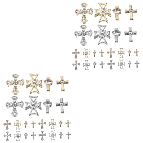 BESTYASH 2 Sätze Legierungsknotenschmuck Nagelstein Nagel Kreuz Charms Nagel Charme Nagel Charms Kreuz Kreuzanhänger Für Nägel Kreuznagelperlen Nägel Charme Strasssteine 80 Stück * 2 BESTYASH 2 Sätze Legierungsknotenschmuck Nagelstein Nagel Kreuz Charms Nagel Charme Nagel Charms Kreuz Kreuzanhänger Für Nägel Kreuznagelperlen Nägel Charme Strasssteine 80 Stück * 2 von BESTYASH