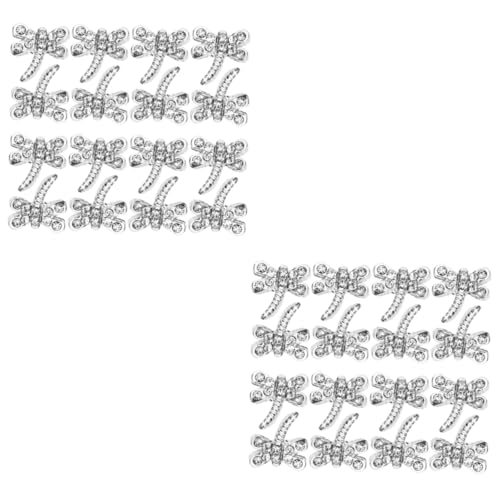 BESTYASH 2 Sätze Legierungsschmuck -maniküre -aufkleber Maniküre Nagel Reiz Libelle Dekoration Nagel Charms Edelsteine Nagelschütze Drache Nagel Charme Libellen-anhänger Silber 20 Stück * 2 von BESTYASH