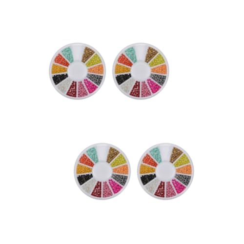 BESTYASH 2 Sätze Nagelperlen Winzig Nagel Pailletten Nägel Kaviarperlen Nagel Mini-nagelkaviarperlen Plastik 2box*2 von BESTYASH