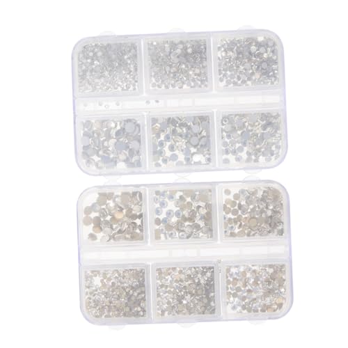 BESTYASH 2 Sätze Nailart-accessoires Mit Strasssteinen Polieren Strasssteine ​​für Nägel Regenbogen Kunst Ab Strasssteine ​​für Die Nägel Basteln Handwerk Pp 2boxen*2 von BESTYASH