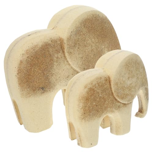 BESTYASH 2 Stück DIY Holzfigur Unlackiertes Holz Bastelmaterial für Individuelle Handarbeiten Glatte Oberfläche Robustes für Kreative Mosaikprojekte von BESTYASH