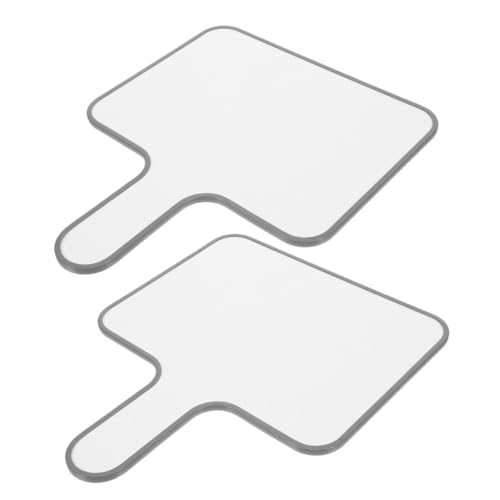 BESTYASH 2 Stück Handheld Whiteboard Antwortpaddel Doppelseitige Abwischbare Schreibtafel für Unterricht Spielrequisiten und Interaktive Aufgaben Grauer Rand BESTYASH 2 Stück Handheld Whiteboard Antwortpaddel Doppelseitige Abwischbare Schreibtafel für Unterricht Spielrequisiten und Interaktive Aufgaben Grauer Rand von BESTYASH