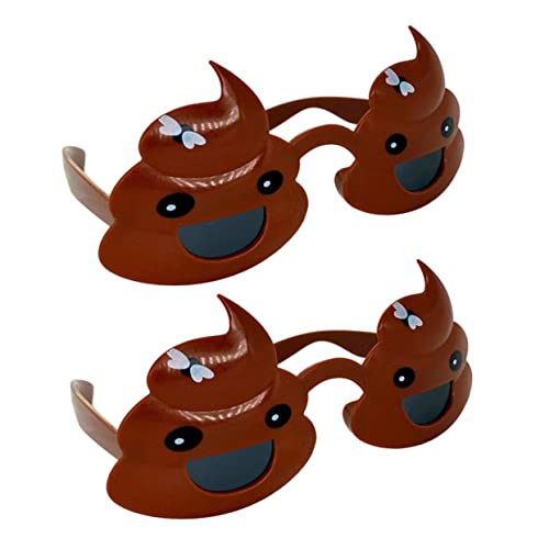 BESTYASH 2 Stück Lustige Partybrille Poop Sonnenbrillen Fotoaccessoire Witzige Verkleidung Leicht und Bequem für Erwachsene Geburtstagsfeier Karneval BESTYASH 2 Stück Lustige Partybrille Poop Sonnenbrillen Fotoaccessoire Witzige Verkleidung Leicht und Bequem für Erwachsene Geburtstagsfeier Karneval von BESTYASH