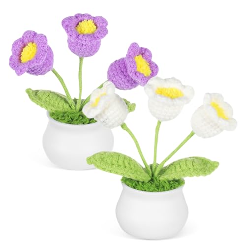 BESTYASH 2 Stück Maiglöckchen Blumenornamente Gehäkelte Gestrickte Blumen Gehäkelte Dekoration Strickdekor Schreibtischdekor Mittelblumen Häkeln Indoor Häkelblumen Home Office Garn BESTYASH 2 Stück Maiglöckchen Blumenornamente Gehäkelte Gestrickte Blumen Gehäkelte Dekoration Strickdekor Schreibtischdekor Mittelblumen Häkeln Indoor Häkelblumen Home Office Garn von BESTYASH