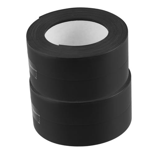 BESTYASH 2 Stück Schwarzes PVC Dichtungsband Selbstklebend für Badewanne Bodenrand Küche und Badezimmer Nahtabdichtung Flexibel Zuschneidbar Langlebig von BESTYASH