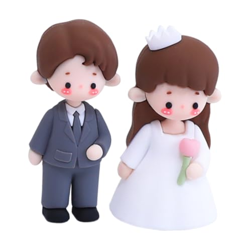 BESTYASH 2 Stück Teiliges Brautpaar Tortendeko Weiche Figuren Hochzeitstorten Deko Rustikal Modern Vielseitig als Erinnerung und Tischdekoration Geeignet BESTYASH 2 Stück Teiliges Brautpaar Tortendeko Weiche Figuren Hochzeitstorten Deko Rustikal Modern Vielseitig als Erinnerung und Tischdekoration Geeignet von BESTYASH