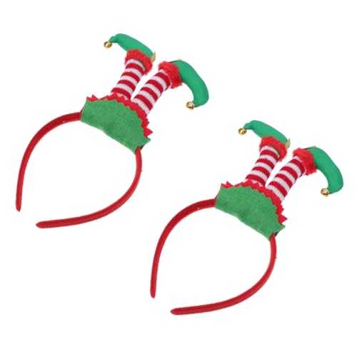 BESTYASH 2 Stück Weihnachtlicher Haarreifen Weihnachtsbaum Stirnband und Erwachsenengerechte Xmas Kopfschmuck Rutschfest Leicht für Festtagsfeiern Cosplay und Fotografie von BESTYASH