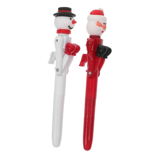 BESTYASH 2 Stück Weihnachtskugelschreiber Coole Stifte Für Teenager Lustige Stifte Kugelschreiber Neuartige Stifte Für Einzigartiger Stift Boxstift Executive Stifte Für von BESTYASH