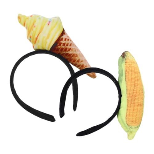 BESTYASH 2 Stück -stirnband, Eistüten-form, Kopfbedeckung, Unisex, Mais-stirnband, Für Erwachsene, Mini-lebensmittelhut Auf Stirnband, Kostüm, Partyzubehör BESTYASH 2 Stück -stirnband, Eistüten-form, Kopfbedeckung, Unisex, Mais-stirnband, Für Erwachsene, Mini-lebensmittelhut Auf Stirnband, Kostüm, Partyzubehör von BESTYASH