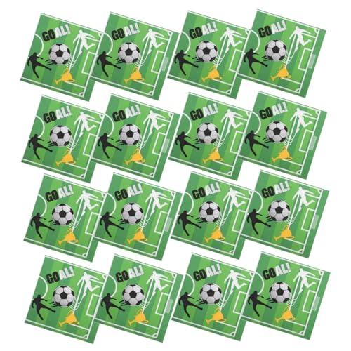 BESTYASH 20 Stück Sport Servietten Fußballservietten für Party Papierserviette Servietten aus Papier quadratische Servietten Tischparty-Servietten Serviettenparty von BESTYASH