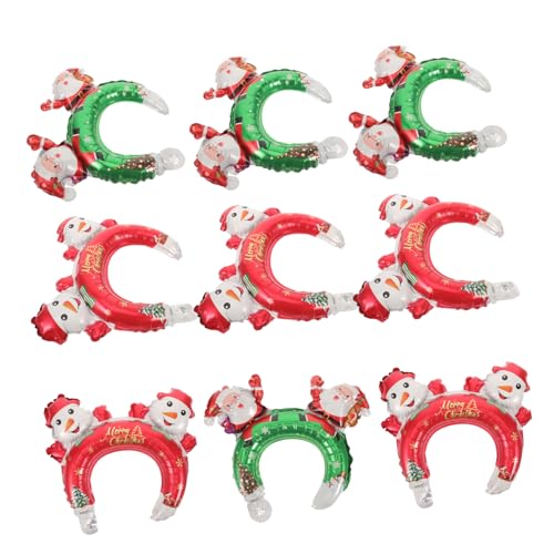 BESTYASH 20 Stück Teiliges Aufblasbares Weihnachtsstirnband aus Aluminiumfolie Kreative Kopfschmuck Haarreifen mit Weihnachtsmann und Schneemann Motiven Hautfreundlich Langlebig für BESTYASH 20 Stück Teiliges Aufblasbares Weihnachtsstirnband aus Aluminiumfolie Kreative Kopfschmuck Haarreifen mit Weihnachtsmann und Schneemann Motiven Hautfreundlich Langlebig für von BESTYASH