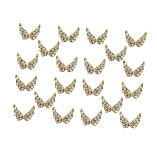 BESTYASH 20 Stück Teiliges Flachrücken Strassstein mit Flügel Design Selbstklebende Nail Art Sticker Farbenfrohe Nagelschmucksteine für Kreative Maniküre Einfache Anwendung Einzigartig und BESTYASH 20 Stück Teiliges Flachrücken Strassstein mit Flügel Design Selbstklebende Nail Art Sticker Farbenfrohe Nagelschmucksteine für Kreative Maniküre Einfache Anwendung Einzigartig und von BESTYASH