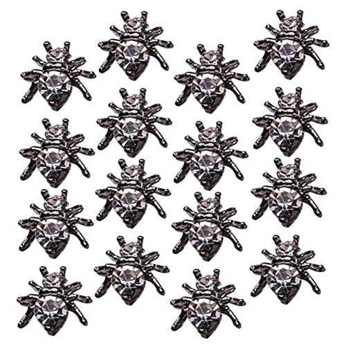 BESTYASH 20 Stück Teiliges Nail Art mit Spinnen Charms DIY Nagelschmuck für Kreative Nagelkunst Vielseitige Nageldekoration für und Festliche Designs von BESTYASH