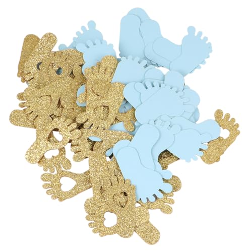 BESTYASH 200 Stück Teiliges Fuß Papierkonfetti Shower Partydeko Streudeko für Babyparty Geburtstagsfeier Gender Reveal Tischdekoration Kreative Partydeko Zufällige Farbe Zufällige Farbe BESTYASH 200 Stück Teiliges Fuß Papierkonfetti Shower Partydeko Streudeko für Babyparty Geburtstagsfeier Gender Reveal Tischdekoration Kreative Partydeko Zufällige Farbe Zufällige Farbe von BESTYASH