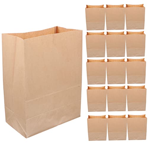 BESTYASH 20Stücke Waschbare Kraftpapier Aufbewahrungstaschen für Gemüse und Lebensmittelechte Papiertüten Wiederverwendbar und für Zuhause und Büro von BESTYASH