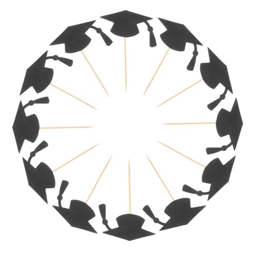 BESTYASH 24 Stück Kuchendekoration Zur Abschlusssaison Cupcake Dekoration Abschlusshut Cupcake Topper Bachelor Hut Kuchendekoration Grad Cap Cupcake Topper Papier Schwarz BESTYASH 24 Stück Kuchendekoration Zur Abschlusssaison Cupcake Dekoration Abschlusshut Cupcake Topper Bachelor Hut Kuchendekoration Grad Cap Cupcake Topper Papier Schwarz von BESTYASH