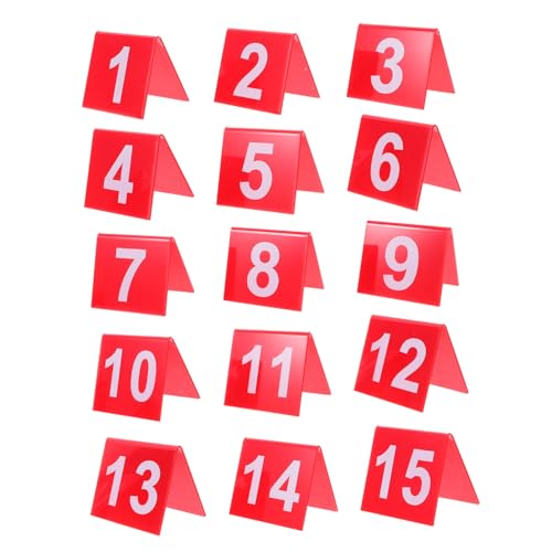 BESTYASH 25 Tischnummern Für Restaurants: 1–25, Zelt-tischnummern, Minimalistische Acryl-nummernkarten, Markierungsschilder Für Hochzeitsempfänge, Restaurants, Veranstaltungen, Gästesitze von BESTYASH