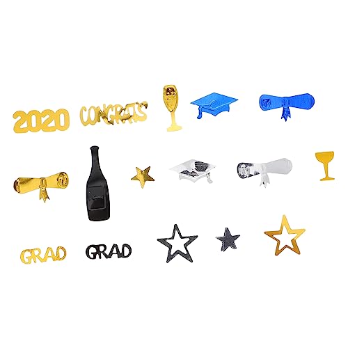 BESTYASH 2Packungen Pack Doktorhut und Schriftrolle Paillettenkonfetti Glitzernde Abschlusskarten für Feierlichkeiten Tischdekoration für Abschlussfeiern und Partys BESTYASH 2Packungen Pack Doktorhut und Schriftrolle Paillettenkonfetti Glitzernde Abschlusskarten für Feierlichkeiten Tischdekoration für Abschlussfeiern und Partys von BESTYASH