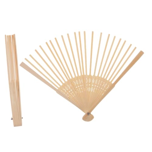 BESTYASH 2Stücke Faltfächer Rahmen DIY Handfächer aus Holz Faltbar für Hochzeiten Partys und Dekoration Kreatives Bastelset für Einzigartige Handventilatoren und Persönliche Projekte von BESTYASH
