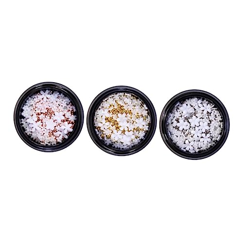 BESTYASH 3 Boxen Mini Resin Nail Charms DIY Nageldekoration mit Zufälligen Farben für Kreative Maniküre Nagelkunst Sicher und Einfach zu Verwenden Zufällige Farbe Zufällige Farbe von BESTYASH