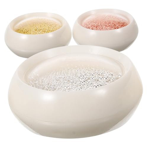 BESTYASH 3 Kartons Nail Art Perlen Boxen Metallische Dekorationen Roségold Gold und Silber für DIY Nail Art Maniküre Zubehör für Stilvolle und Einzigartige Nageldesigns von BESTYASH