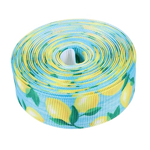 BESTYASH 3 Rollen Zitronenband seidenband ribbon floristikbedarf farbband geschenkband wickeln Satinband Bänder zum Verpacken hochzeitsdeko Geschenkverpackungsband Blumenwickband Polyester von BESTYASH