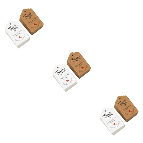 BESTYASH 3 Sätze Danke Für Das Etikett Geburtstags-tags Hochzeitsschilds Die Hochzeitsgeschenk Hochzeitsetiketten Für Gefälligkeiten Danke Tags Für Gefälligkeiten Papier 200 Stück * 3 von BESTYASH